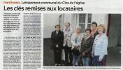 Les clés remises aux locataires